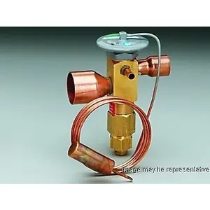 Expansion valve, balanced port, R22 family, external equalizer, 15 tons, 7/8" ODF inlet x 1-1/8" ODF outlet, GA charge (A/C)