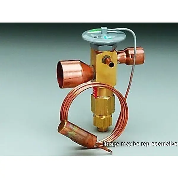 Expansion valve, balanced port, R22 family, external equalizer, 15 tons, 7/8" ODF inlet x 1-1/8" ODF outlet, GA charge (A/C)