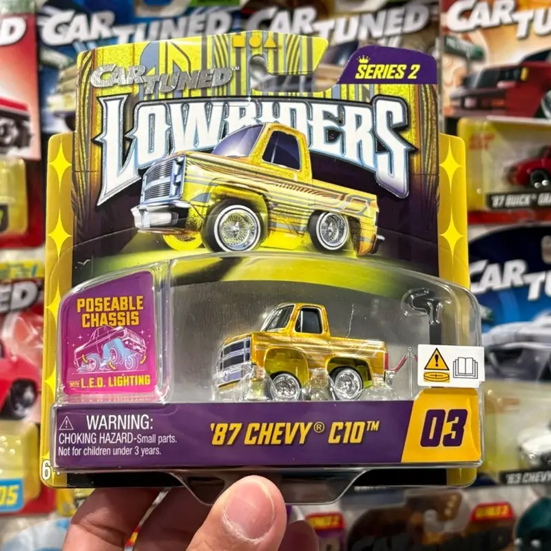 Car-tuned series 3  1987 Chevy C10 Lowrider diecast truck