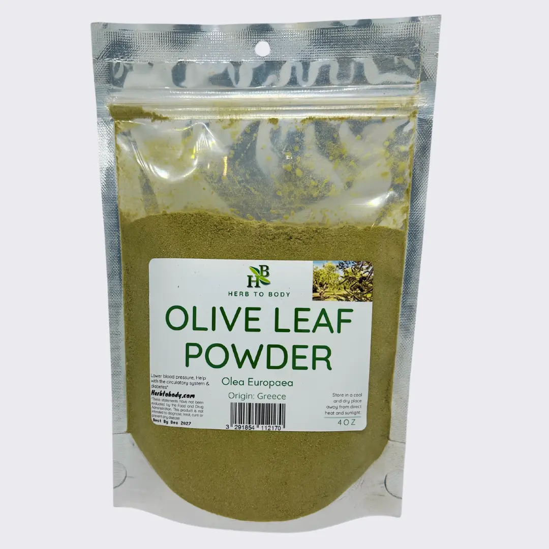 Olive Leaf Powder – 4 oz (113 g) | Olea europaea | Herb To Body