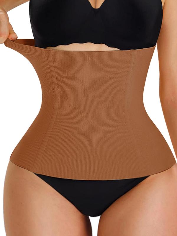Women's High Stretch  Waist Trainer, Tummy Control Shaper, High Stretch Waist Cincher, Women's Black Shapewear for Daily Wear, Body Sculpting Belt