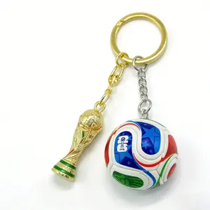 Stylish Football Pendant Keychain The Mighty Cup!Atrendy 2026 World Cup souvenir, exquisitely designed asdurable and attractive gift for both men and women.
