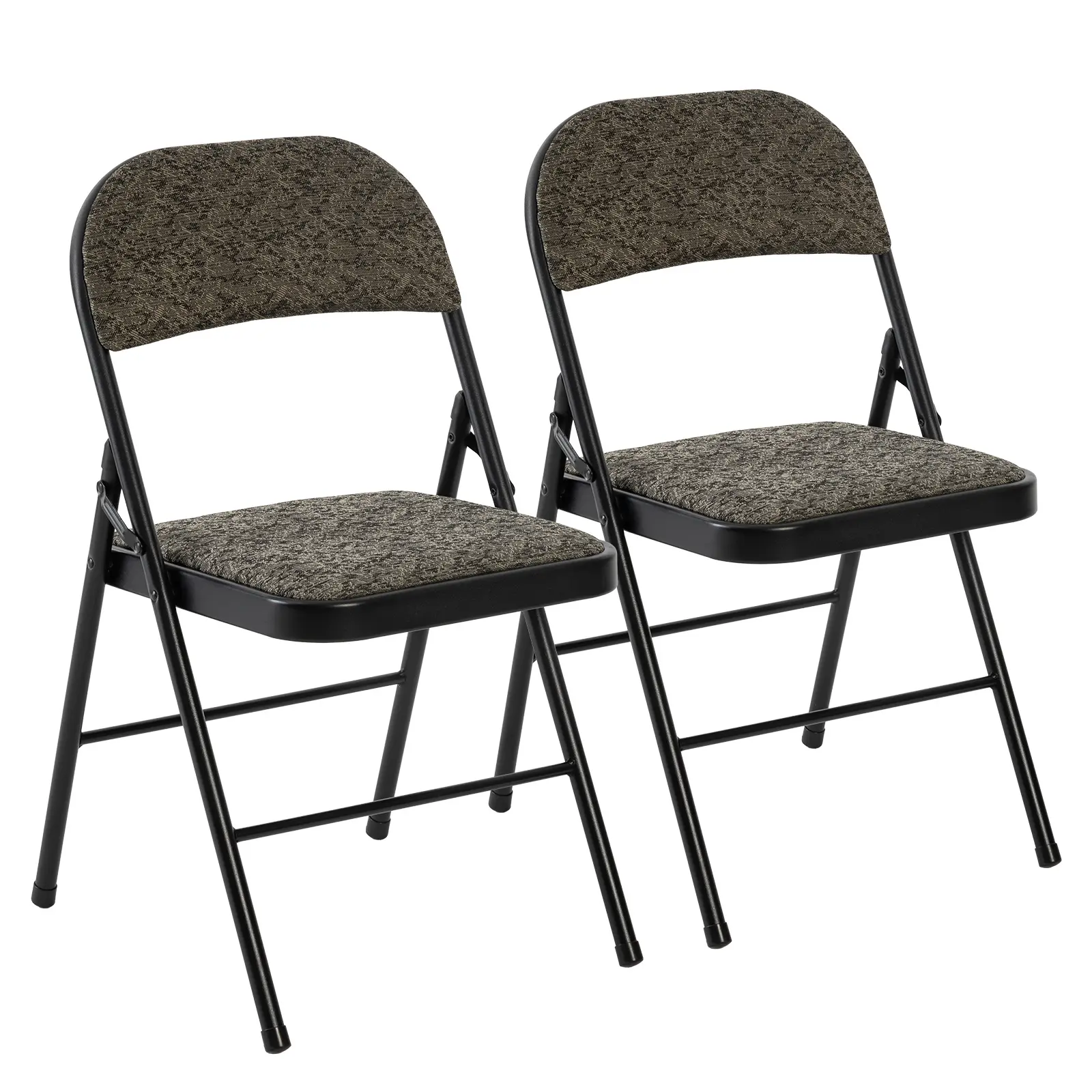 Folding Chairs, Fabric Dining Chair Set with Padded Cushion and Back, Indoor Outdoo Seat for Home Office Events Wedding Party