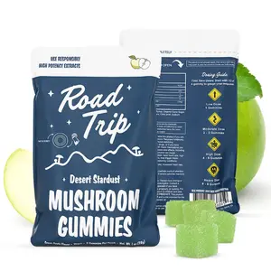 Road Trip Mushroom Gummies Green Apple 8 Ct For Enhanced Energy & Focus
