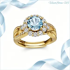 Women's 925 Sterling Silver Celtic Knot Engagement Ring, Oval Moissanite/Cubic Zirconia Inlaid Birthstone Jewelry with Gift Box (Wedding, Cocktail Occasions)