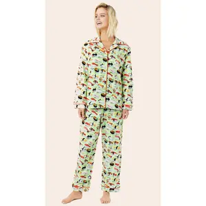 Sushi Poplin Pajama - Wasabi