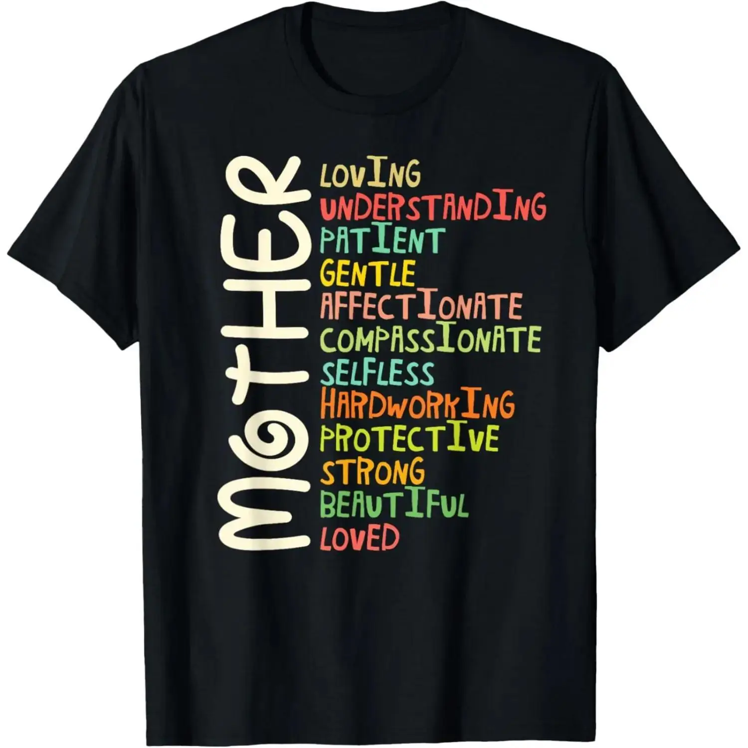 Women's Casual Crewneck Tshirt - Heartwarming Mother's Day Apparel with a Meaningful Message for Gifting to Mom
