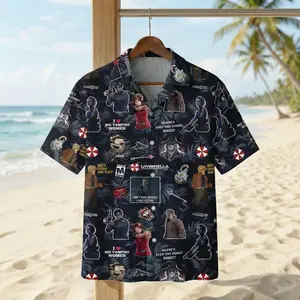 Umbrellla Corp Resident Evil Hawaiian Shirt, Horror Gamer Unisex Apparel For Men Women, Retro Video Game Summer Outfit Gift | 080426.R3078.ID00