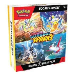 Pokemon Surging Sparks Booster Bundle Trading Cards Pack Collectible Trading Cards Sealed 6 Packs Ripped Live