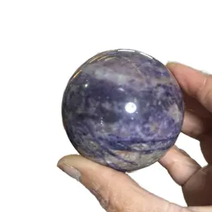 Sugilite Spheres - Natural Rare Purple Crystal Healing Gemstone for Meditation & Decor rock shop Higher Consciousness Spiritual Connection Emotional Balance