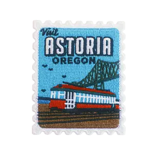 Astoria Oregon Retro Stamp Patch