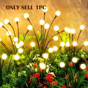 Solar Lights Outdoor Waterproof, 1 Packs6/8/10LED, Solar Garden Lights, Patio Lights, Garden Decor, Patio Decor, Firefly Lights Solar Outdoor, Unique Gifts for Women, Outdoor Lamp, Outdoor Decorative Light, Outdoor Garden Lighting, Solar Powered Lighting
