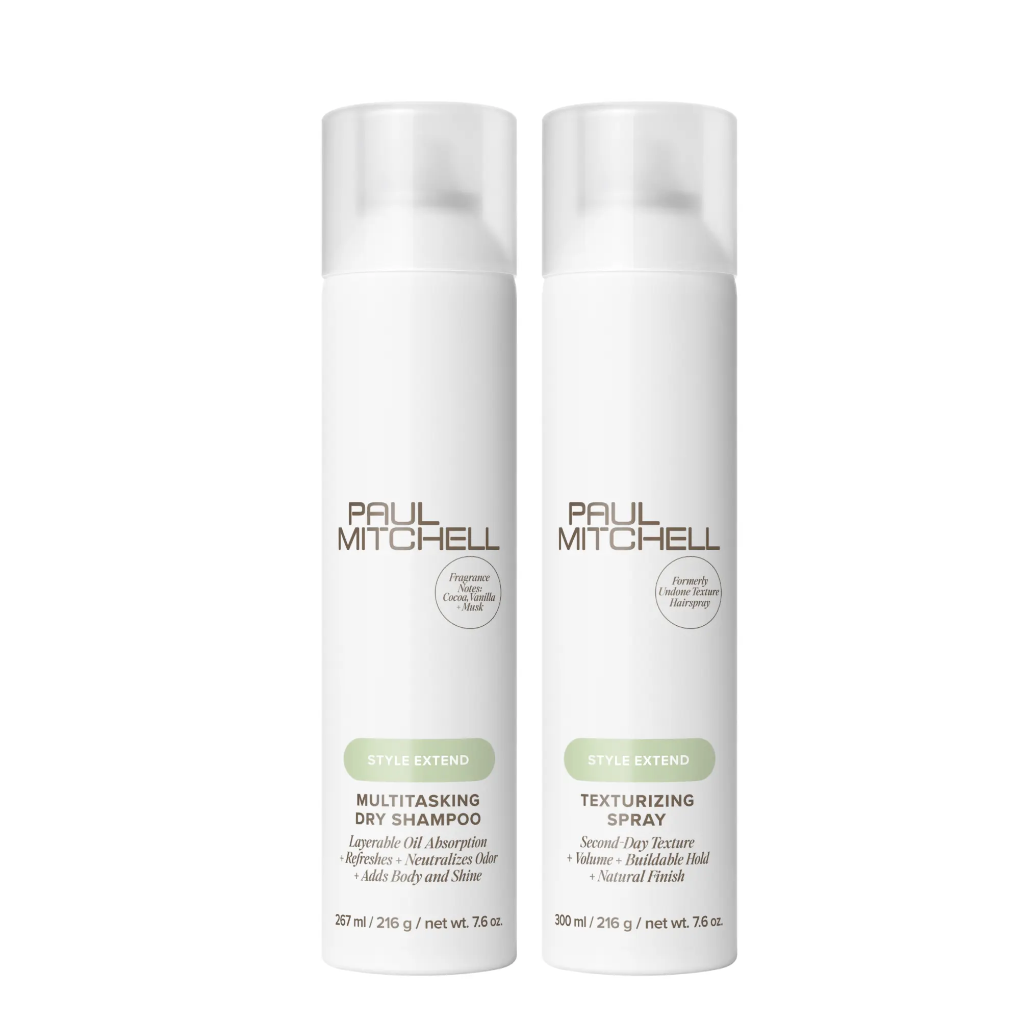 Paul Mitchell Second-Day Hair Survival Kit – Multitasking Dry Shampoo and Texturizing Spray Bundle to Extend Your Style