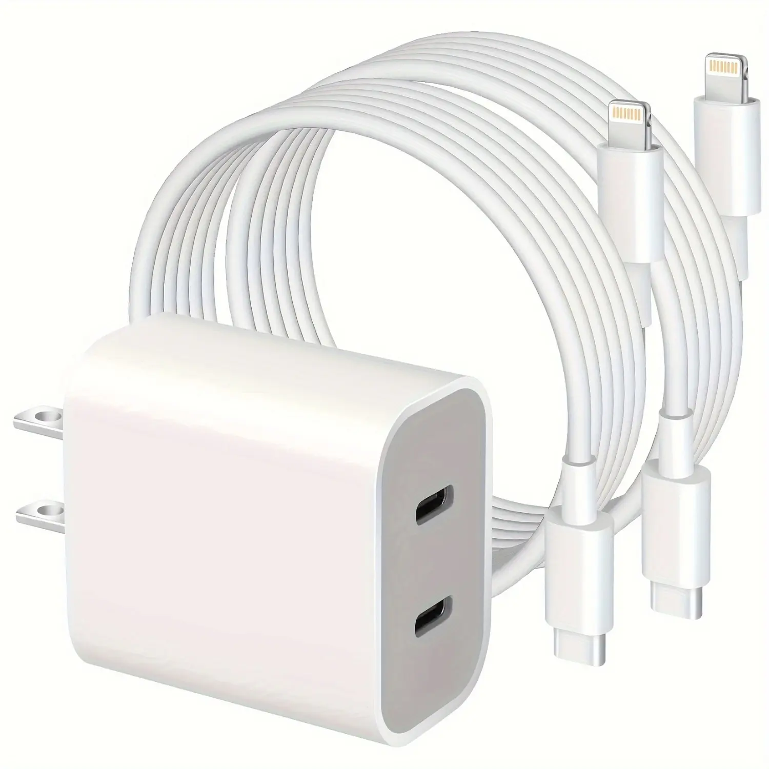 For iPhone 14 Charger Fast Charging,40W Dual Port Super Fast Charger with 6FT USB C to Lightning Cable Compatible With IPhone 14/13/12/11 Pro Max/XS/X/SE2022/iPad