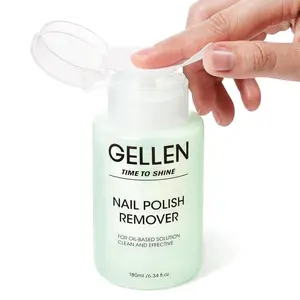 Nail Polish Remover, Non Acetone Nail Polish Removal for Regular Nail Polishes, Jasmine Scent Healthy Nail Polish Remover with Easy Push-down Pump, 6.09 Fl Oz