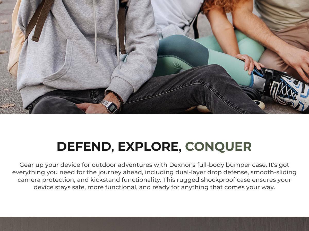 Dexnor for Samsung Galaxy S25/S25 Plus/S25 Ultra Case with Camera Cover & Adjustable Kickstand & Built-in Screen Protector, Magnetic Rugged Shockproof Bumper Cases Heavy-Duty Protective Cover (2025)