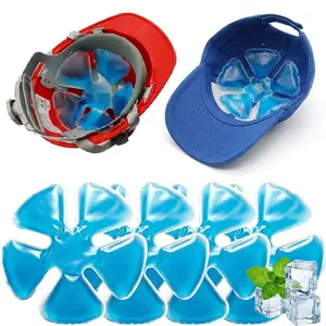 Reusable Cooling Gel Ice Packs, Cold Therapy Inserts For Hard Hats & Sun Hats, Cooling Relief For Construction Workers, Outdoor Activities, Daily Use, Heat Prevention, multi use for summer, perfect gift idea