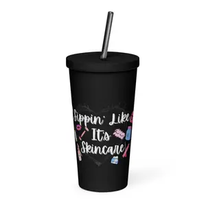 Sippin' Like It's Skincare Stainless Steel Tumbler - Bottle