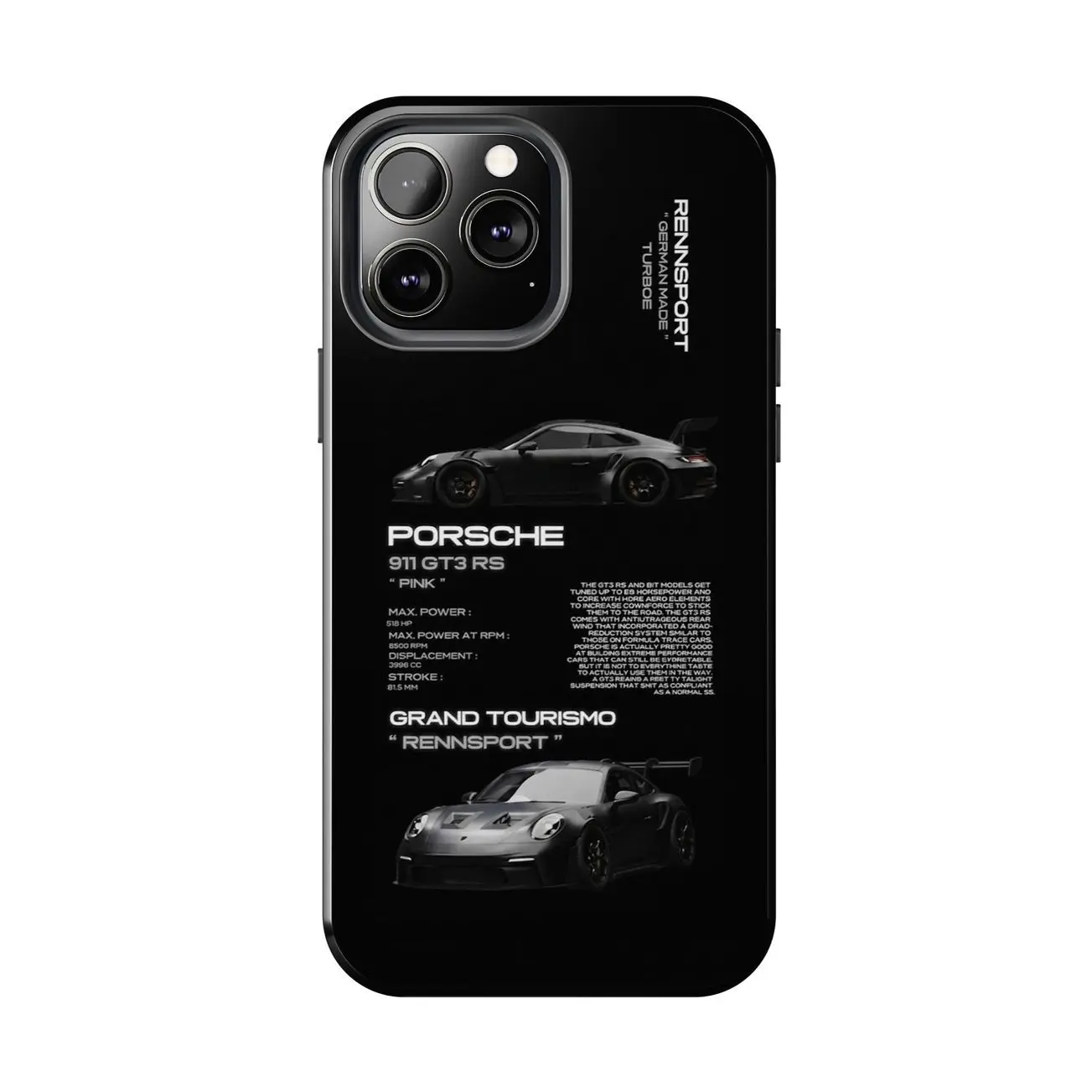 PORSCHE 911 GT3 RS PHONE CASES Compatible with iPhone X, 11, 12, 13, 14, 15, 16 more – check our available sizes & Samsung galaxy S21,22,23,24 ultra N