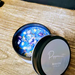 Peppermint Peace Candle by SAEUYBB - Aromatic Candle for Relaxation