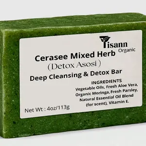 Herbal Soap with Moringa Savon Asosi Natural Skincare