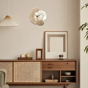Modern Moon Phase Wall Clock – Silent Non-Ticking, Aesthetic Minimalist Home Decor