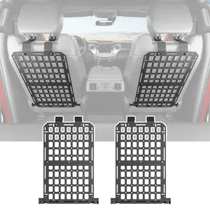 [Fits 22-26 Tundra] 4PCS Seat Back Molle Panel Compatible with 2022-2026 Toyota Tundra Seatback Organizers for 2 Seats Tactical Truck Organizer Replacement for 2022-2026 Toyota Tundra Accessories