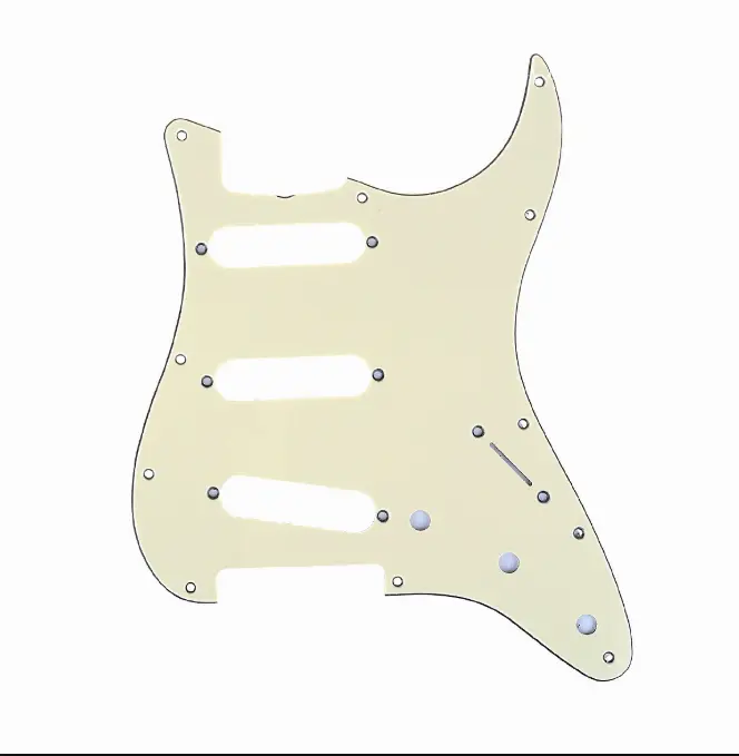 3 Ply SSS Cream 11 Hole Pickguard