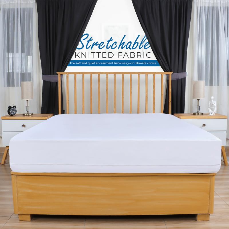 Utopia Bedding Zippered Mattress Encasement Queen | 100% Waterproof & Bed Bug Proof Protector | 6-Sided Cover, Washable & Durable - White (60x80x15) Utopia Bedding Zippered Mattress Encasement Queen | 100% Waterproof & Bed Bug Proof Protector | 6-Sided Cover, Washable & Durable - White (60x80x15)