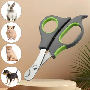 1pc Stainless Steel Pet Nail Clipper Scissors for Dogs, Cat Nail Cutter Tool with Ergonomic Design, Essential Pet Grooming Supplies