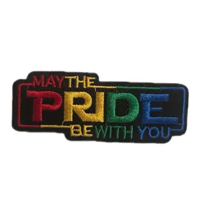 May The Pride Be With You - Small Iron On Patch As Pictured Design and Usage as Iron On