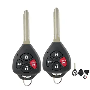 2 Replacement For 2006 2007 2008 2009 2010 2011 2012 Toyota Camry  Scion xB Remote Car Key Fob Shell Case Cover 4 Button