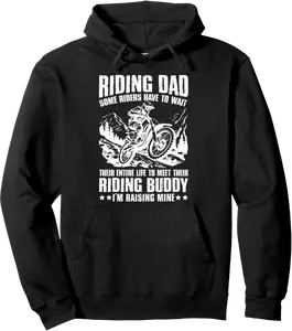 Motocross Dad Riding Buddy I'm Raising Mine Adventure Pullover Hoodie - Nallelycor Shop 91B0FT1Z198F