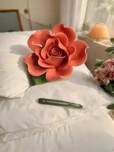 Handcrafted Porcelain Flower – Timeless Ceramic Bloom for Gift or Decor