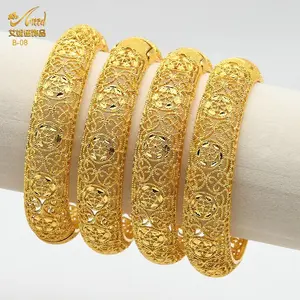 ​AIIND Luxury Brand African Bangle For Women Indian Dubai Gold Color Bracelets​ Designer Charms Fashion Moroccan Jewelry