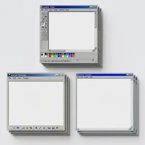 3 pcs/set  Retro Computer Design sticky Note Creative office & School Notepad, Perfect Gift for Students and Teachers, office Supplies