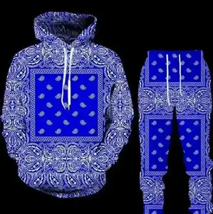 Men's 2 Piece Sweatsuit Set Long Sleeve Hoodie and Jogger Pants Comfortable Casual Lounge Wear Machine Washable Cotton Blend
