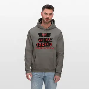 We Are All Fucked-Gangsta Gorillla Hoodie Menswear Sweatshirts Tops Pullover Long Sleeve
