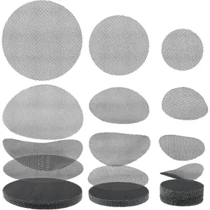 Mesh for Plant Pot Drainage Screen 2 3 4 Inch Assorted Sizes, 100 Pcs Plastic Round Flower Pot Hole Mesh Screen Cover Pad, Planter Bottom Drainage Inserts Grid Mat for Potted Succulent