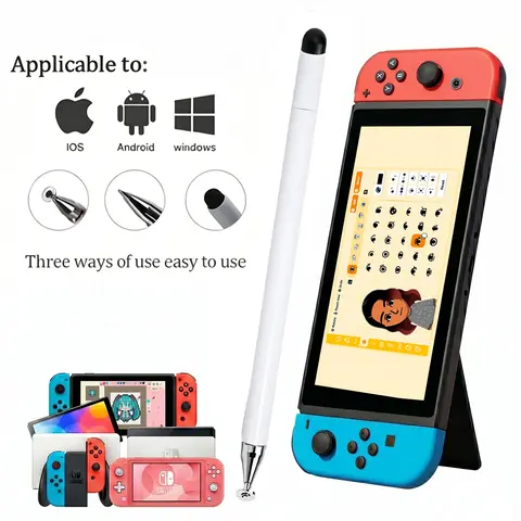 3-in-1 Universal Stylus for All Touch Screens, For iPad & iPhone 17 Pro Max Phone,Switch, High Sensitivity Disc Stylus for Smooth Scrolling, No Bluetooth Needed BackToSchool