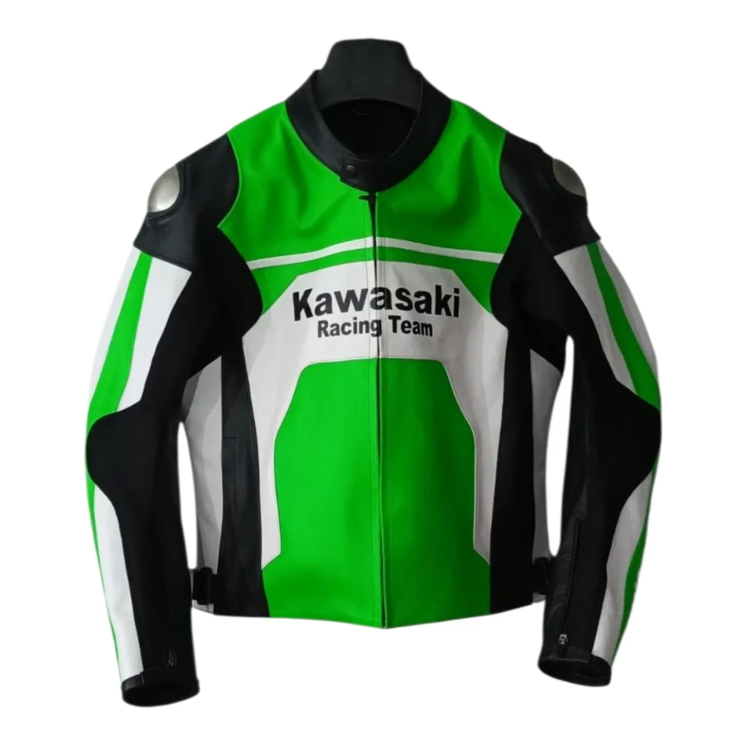 KAWASAKI- Motorcycle Cowhide Leather Jacket
