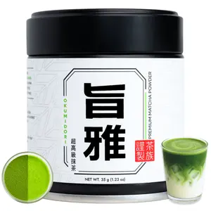 Chazoku Okumidori 35g Tin Matcha Green Tea Powder Ceremonial Grade First Harvest Traditional Flavor Japanese Tea