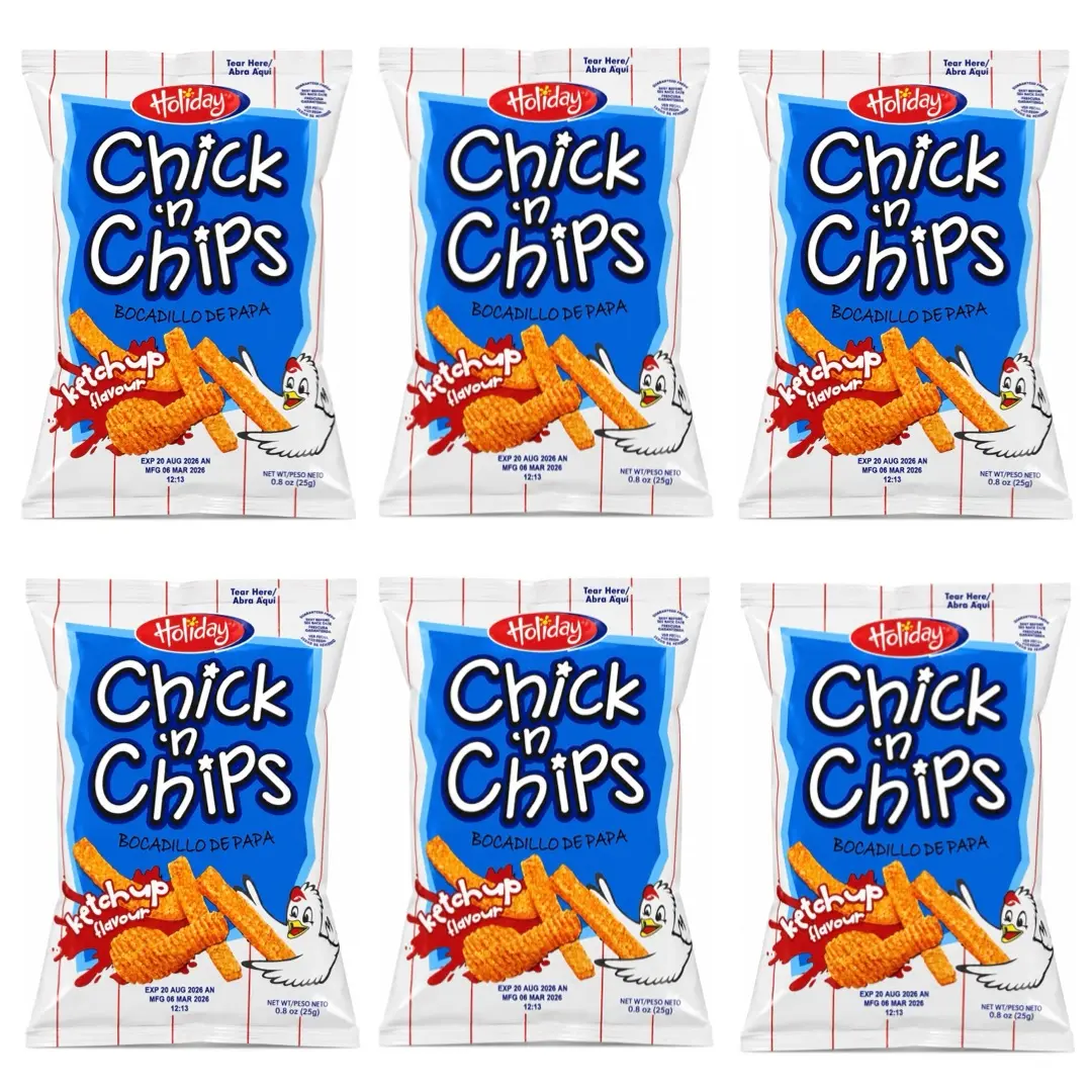 HOLIDAY CHICK N CHIPS KETCHUP 0.8OZ (PACK OF 6)