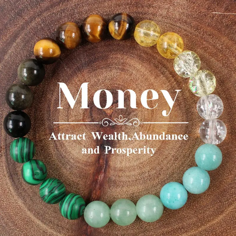 Natural Stone Lucky Bracelet, Beaded Amulet Bracelet, Women's Lucky Bracelet, Handmade Jewelry Gift, Stress Relief Anxiety Bracelet, Beaded Bracelets