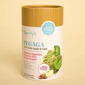 PurelyB Pegaga Powder Supplement Canister 6.3oz - Gut & Brain Health Dietary Superfood Blend - Healthcare