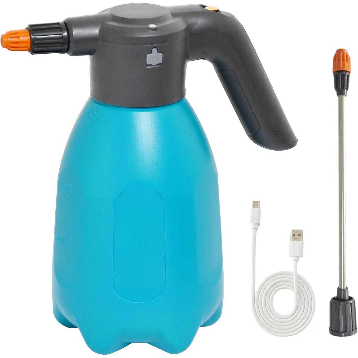 ES2-PRO Electric Spray Bottle 2L/0.5Gallon  Mister,Spray About 30 Gallons On a Single Charge,Rechargeable   Sprayer,Automatic Watering Can,Pump Sprayer for Indoor  (Blue)