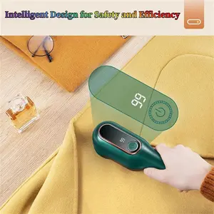 Lint Glider, Digital Power Display Fabric Shaver Lint Remover Rechargeable for Sweater, Couch, Clothes, Carpet