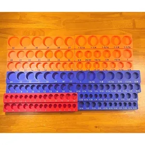 Complete Metric/Sae Socket Magnetic Organizer Holes Bundle – 1/4&Quot;, 3/8&Quot; & 1/2&Quot; Drives - Fits Craftsman, Husky, Quinn Master