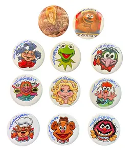 Autographed Muppet Buttons 2"
