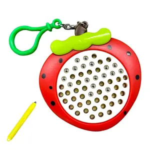 Cartoon Fruit Series Mini Magnetic Drawing Board Toy, Portable Educational Magnetic Toy, Hand Eye Coordination Toy, Gift for Kids